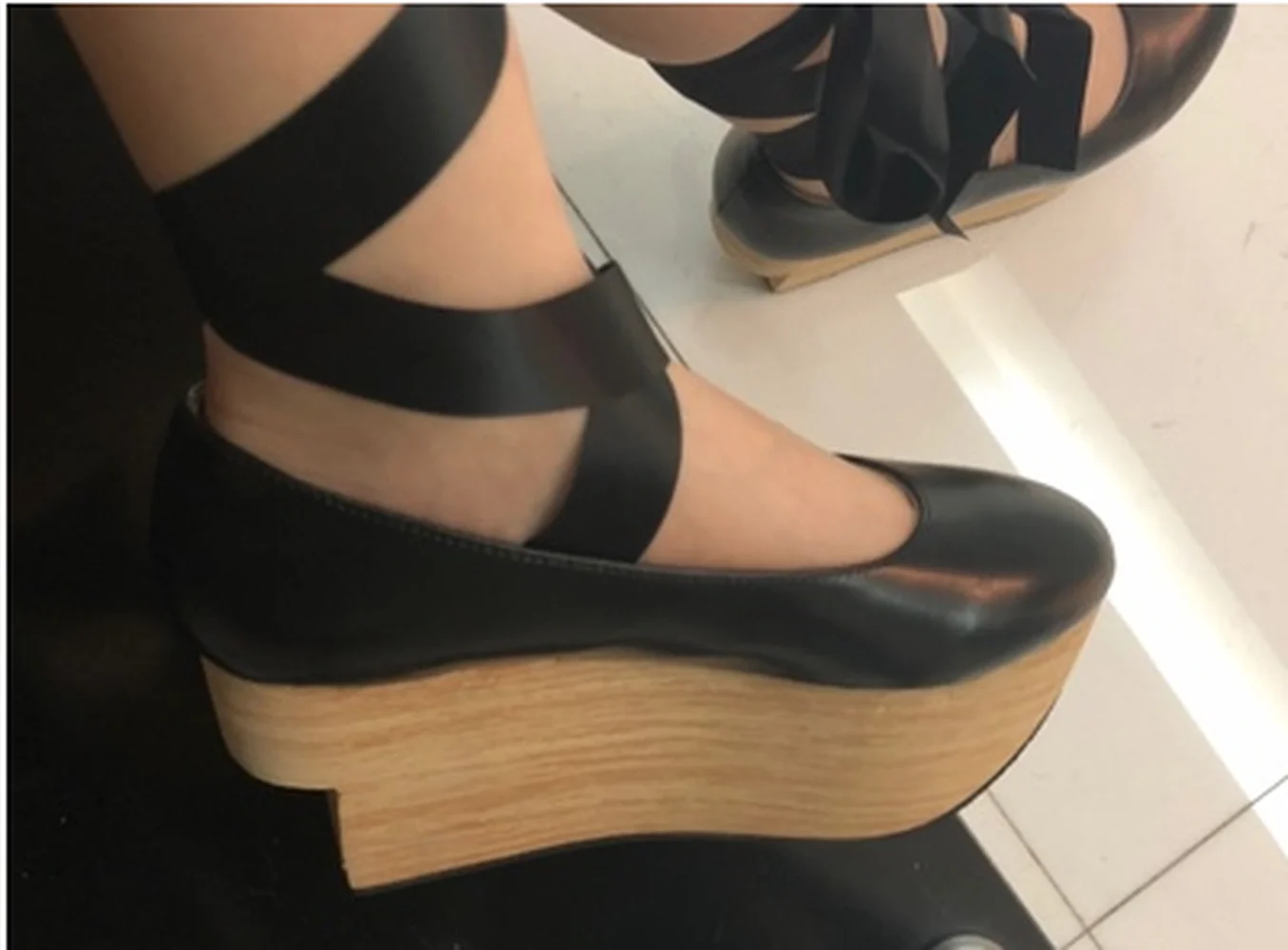 OLOMLB Dámske Platformy Vysokým Podpätkom Čerpadlá Sandále Krížové popruhy Lolita Cosplay popínavé rastliny Japonský Harajuku Obuv na Zákazku