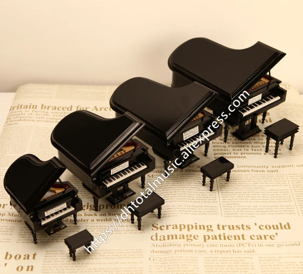 Osobné Mini Klavír Model Miniatúrne Hudobné Nástroje, Klavír Replika Ozdoby Na Vianočný Darček Domáce Dekorácie Darček