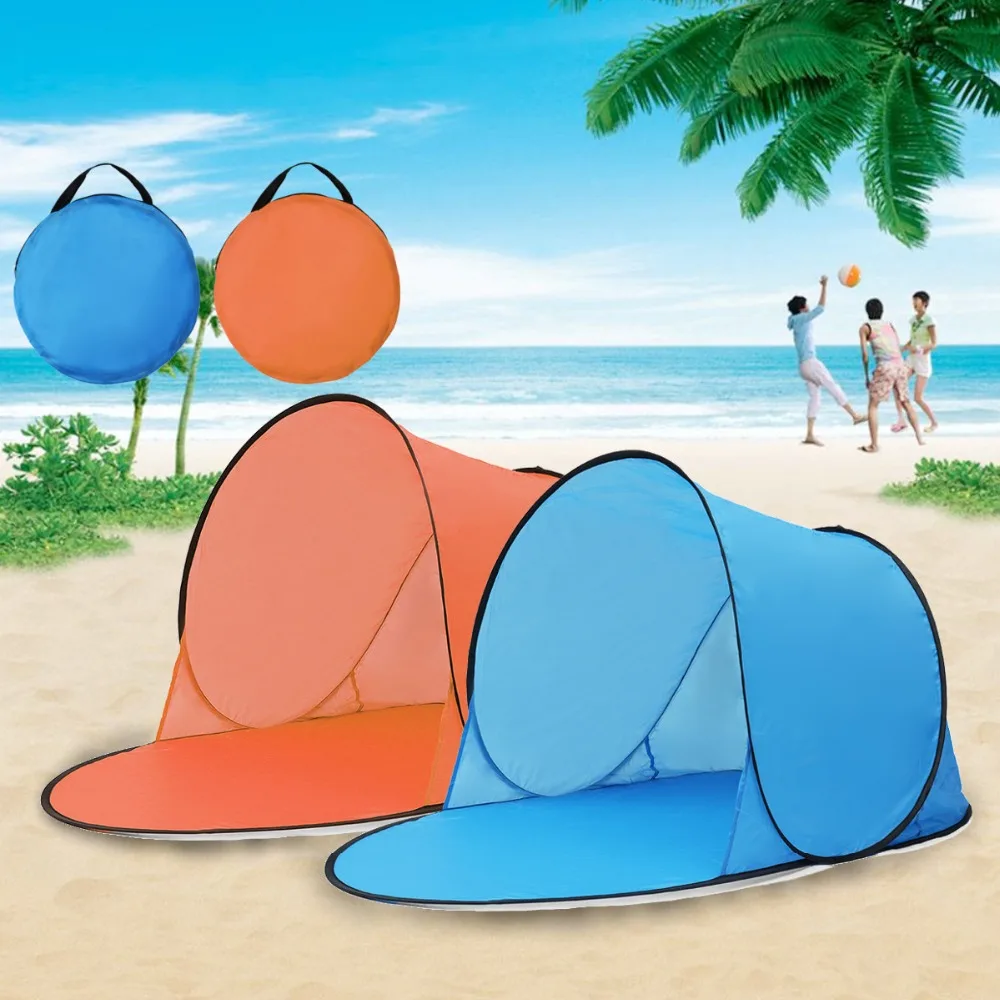 Outdoor Camping Automatické Up Rýchlo Otvoriť Stan Nepremokavé UV Pláž, Slnečník Baldachýn