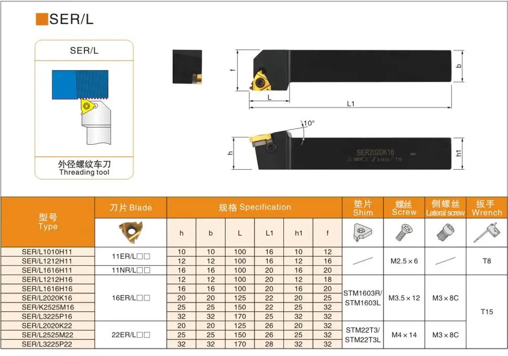 OYYU SEL SEL2525 SEL2525M16 Sústruženie rezanie Závitov Toolholder pre 16ER Vložiť Nudné Bar CNC Stroj Sústružnícke Nástroje, Frézy