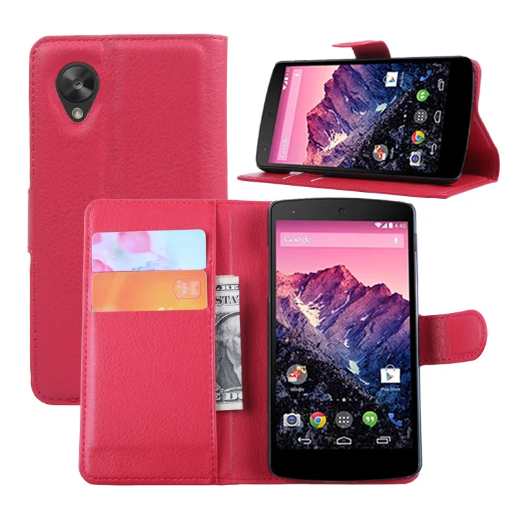 Peňaženka Prípade Pre LG Google Nexus 5 E980 D820 D821 Kože Flip Cover obal pre LG Nexus5 Telefón Prípade Fundas Sim Kartu Držiaky