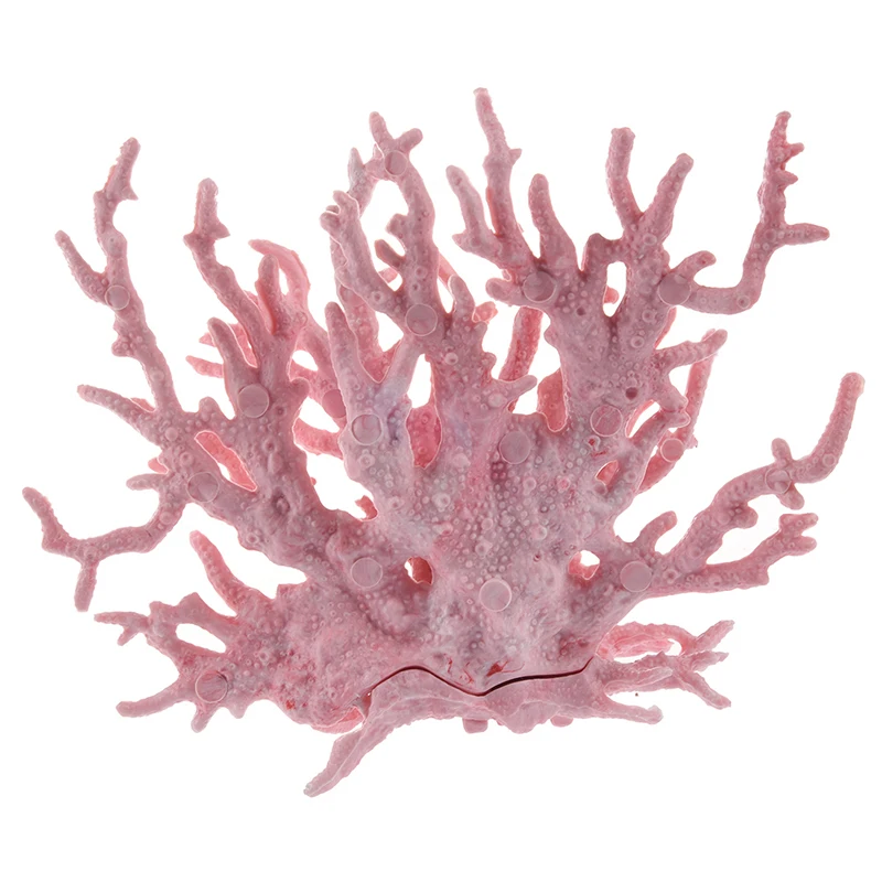 Pink Coral Tvarované Dekorácie, Ozdoby pre Akvarijné Ryby Nádrž
