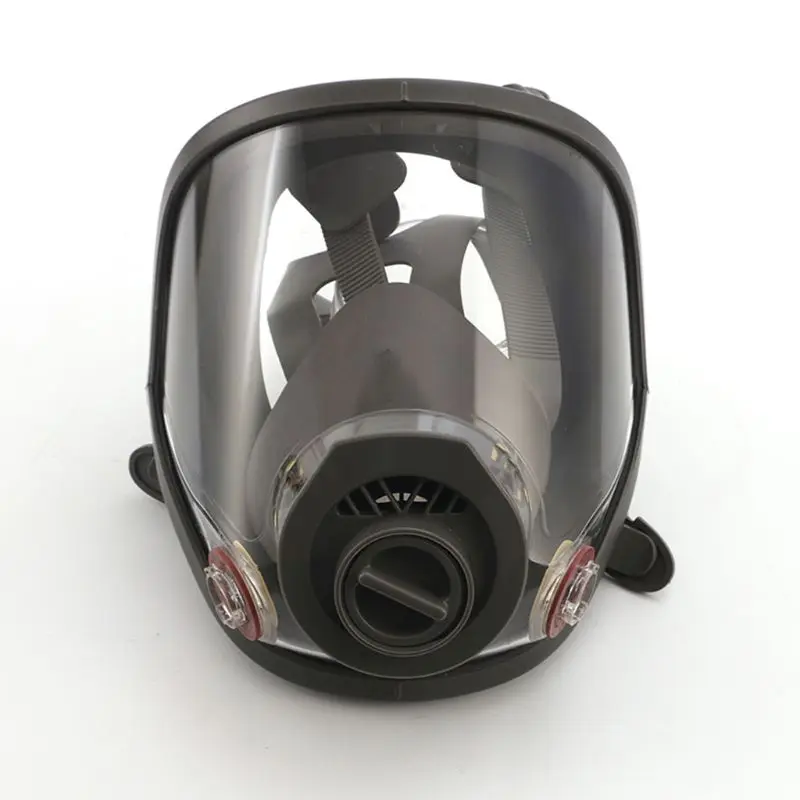 Plný Facemask Respirátor Nastaviť Facepiece Obranný Sprej Maľovanie Veľké Maska Ochrana Pre Chémiu Striekanie