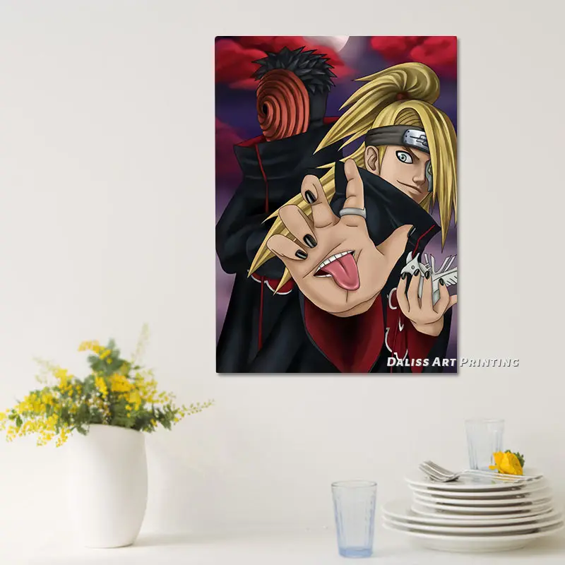 Plátno Anime Obetí&Deidara NARUTO Obrázky, Domáce Dekorácie, Obrazy Plagát HD Vytlačí Wall Art Modulárny Obývacia Izba Rámovanie