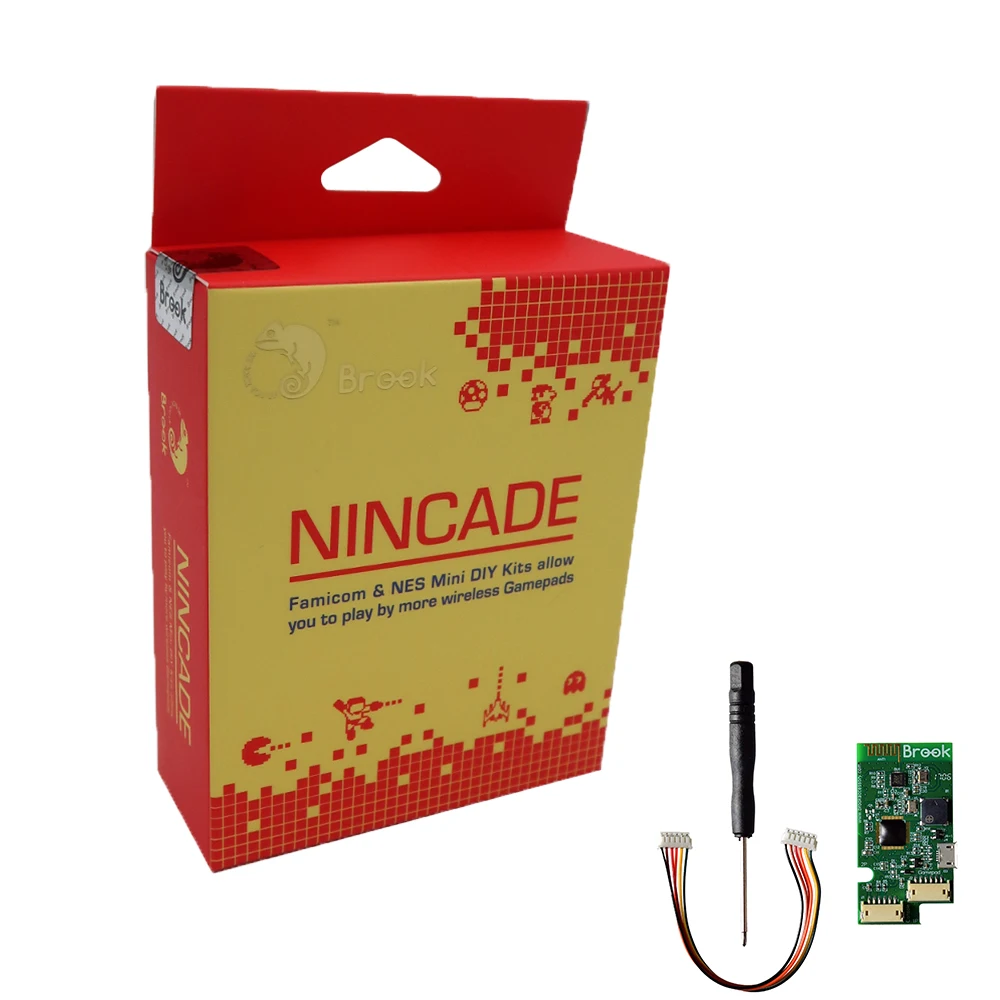 Potok NINCADE DIY Kit Použiť Pre PS4 Bezdrôtový ovládač hrať Pre Nintend NES Mini Pre Famicom