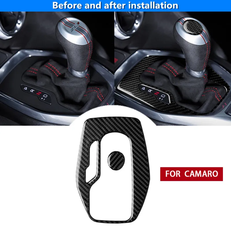 Pre Chevrolet Camaro 2016 2017 2018 2019 Príslušenstvo pre Camaro Nálepky Uhlíkových Vlákien Interiérom Auta Radenie Panel