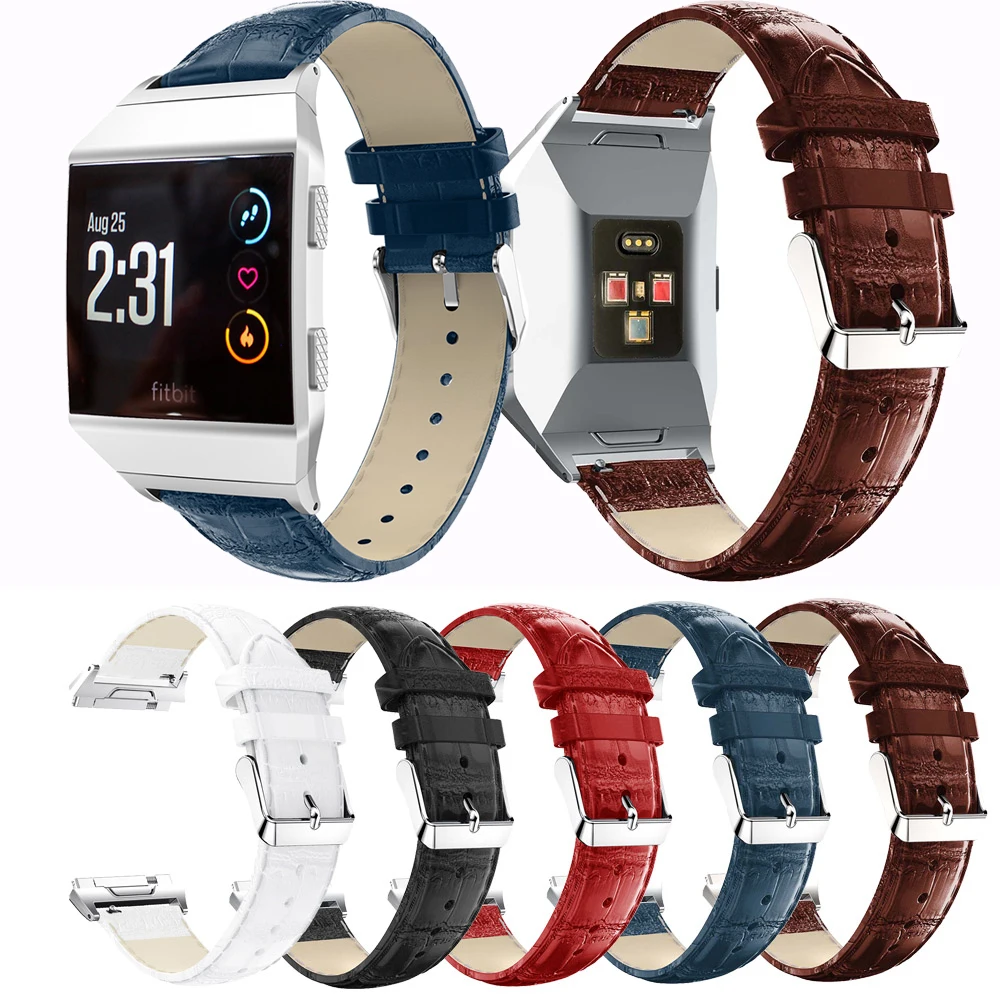 Pre Fitbit Iónové Kožený pás Replacemen Kožené Band Náramok Watchband Popruh pre fitbit iónové Športové hodinky Watchbands náramok