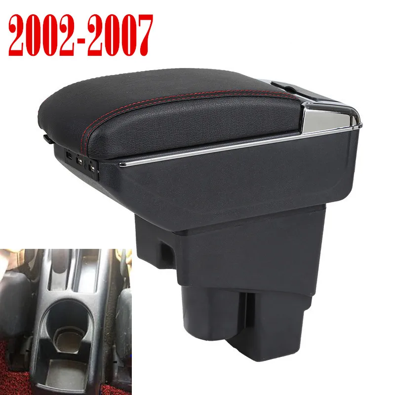 Pre Honda Fit Jazz hatchback opierkou box centrálny sklad obsah Úložný box s držiak popolníka USB rozhranie 2002-2007