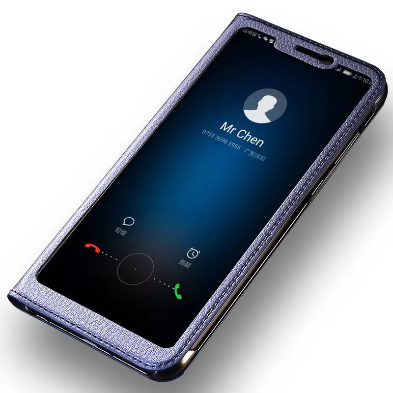 Pre Huawei Honor 8x Prípade Luxusné Úplné Zobrazenie Okna Flip PU Kožené Telefón puzdro na Huawei Honor 8x ochranné puzdro Smart Telefónu Prípade