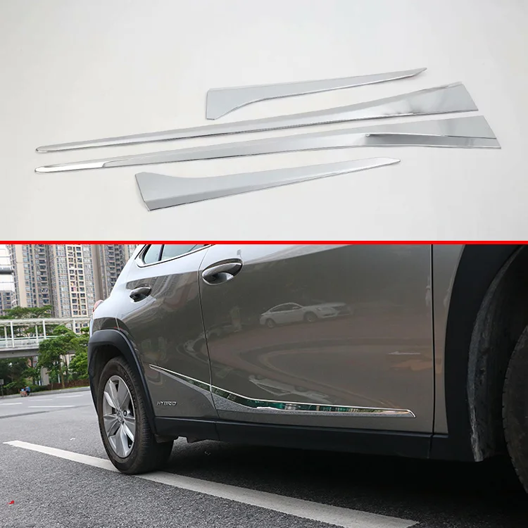 Pre Lexus UX200 250H 260H 2019 2020 Auto Príslušenstvo, ABS Chrome Bočné Dvere Tela, Tvarovanie Plastov Výbava
