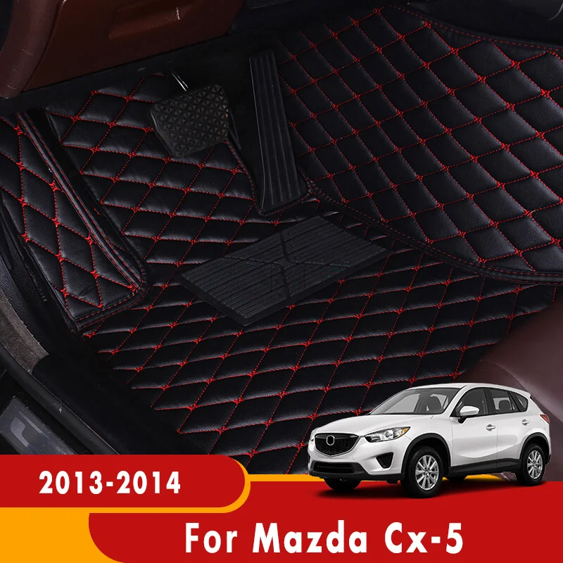 Pre Mazda cx-5 cx5 cx 5 2013 rok, Auto Podlahové Rohože Vlastné Nepremokavé Koberce, Koberce Kryt Auto Interiérové Doplnky Podložky