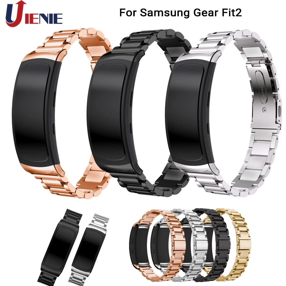 Pre Samsung Výstroj Fit 2 SM-R360 Smart Watchband Popruhy z Nehrdzavejúcej Ocele Zápästia Nahradiť Pásmo pre Samsung Výstroj Fit2 Popruhy