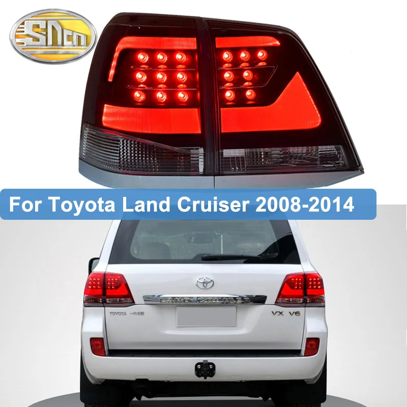 Pre Toyota Land Cruiser FJ200 LC200 LED koncových svetiel 2008-Dozadu Brzdenie Jazdy Vzad Otáčanie Signálne svetlá Tailights