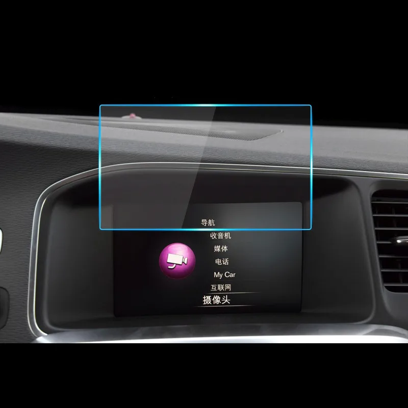 Pre Volvo S60L-2019 S60 2020 vodičov Screen Protector Centrálne Riadenie, Tvrdené Sklo Ochranný Film Displeja