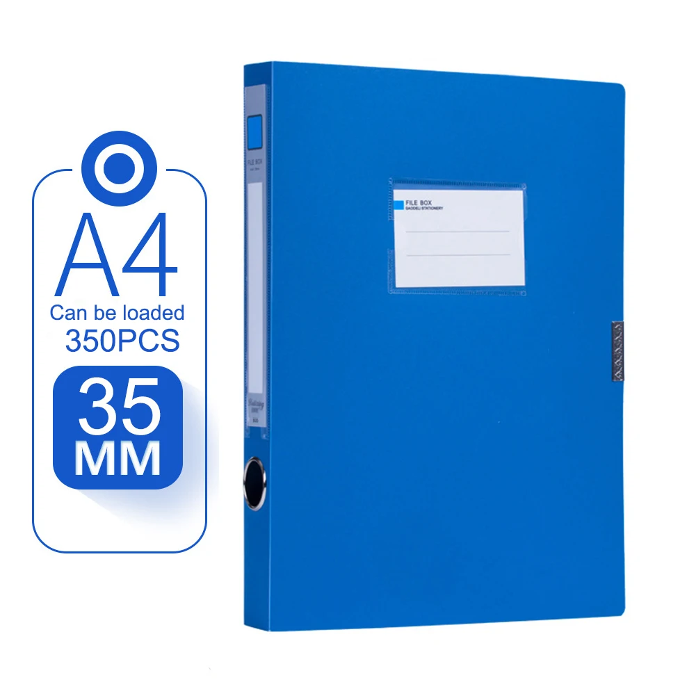 Prenosné A4 Súbor Dokumentu Box 3.5 cm 5,5 cm Úložný Vak Files Ľahký Business Organizátor Súbor Poľa