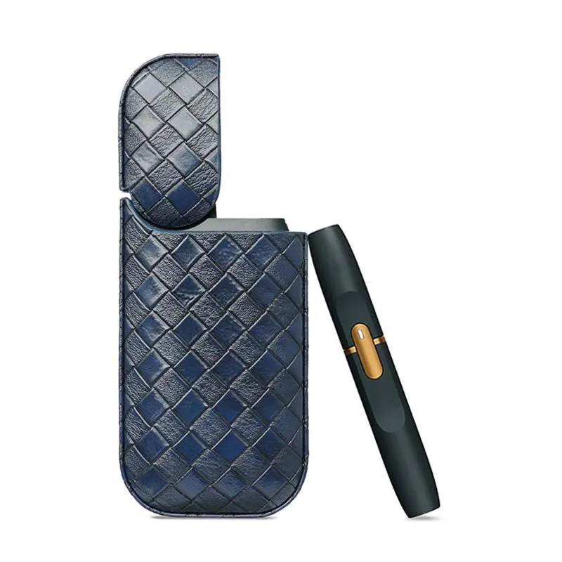 Prenosné Prenosné Tkané štruktúry PU Kožené Účtovná Puzdro Ochranný Kryt Case Taška pre IQOS 2.4 Plus Elektronická Cigareta Vape