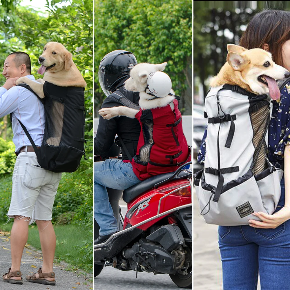 Priedušná Psa Taške pre Veľké Psy Zlatý Retriever Buldog Batoh Nastaviteľné Veľký Pes Cestovné Tašky Domáce Produkty