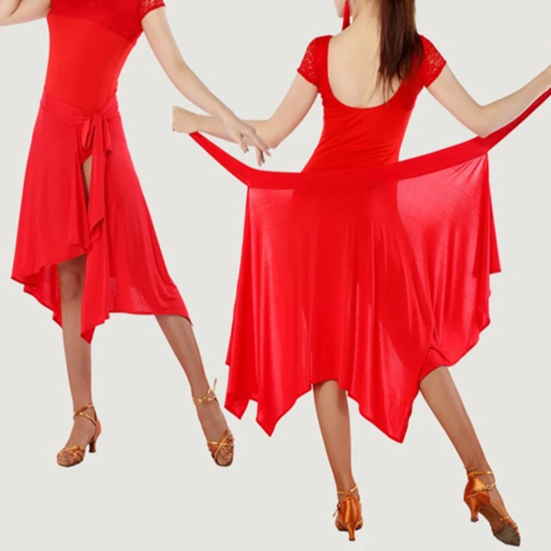 Profesionálne Latin Dance Sukne Pre Ženy, Čierna, Fialová, Červená Farba Dospelých Lacné Fáze Rumba Qia Qia Latinskej Šaty, Sukne Tanec
