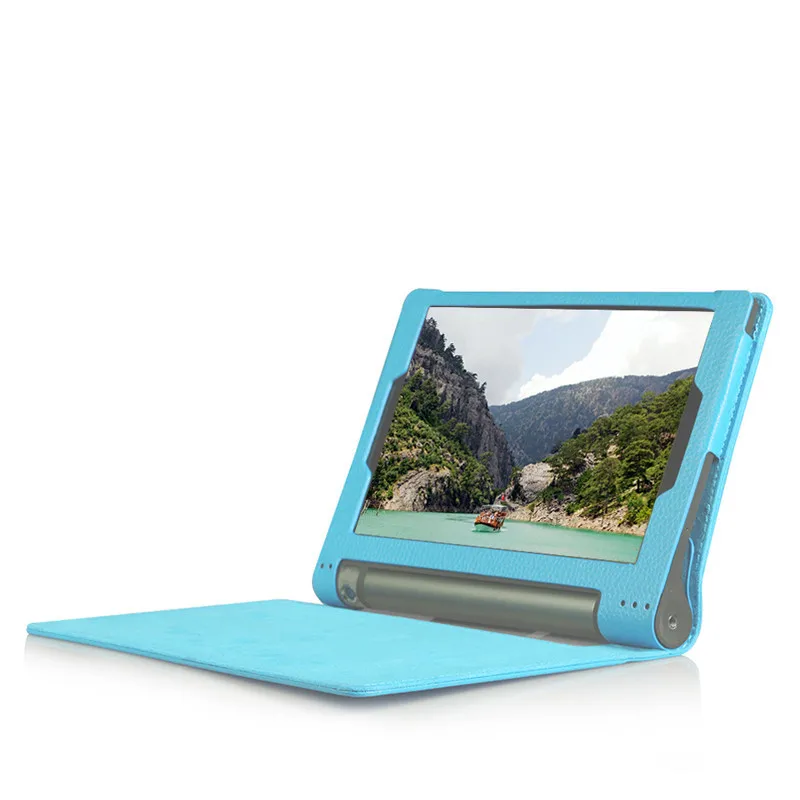 Prípad tabletu od spoločnosti Lenovo Yoga Karta 3 Pro 10.1 YT3-X90F/M Kožený Kryt Plus YT-X703L Stojan, kryt prípade Lenovo Yoga Tab3 YT3-X50F