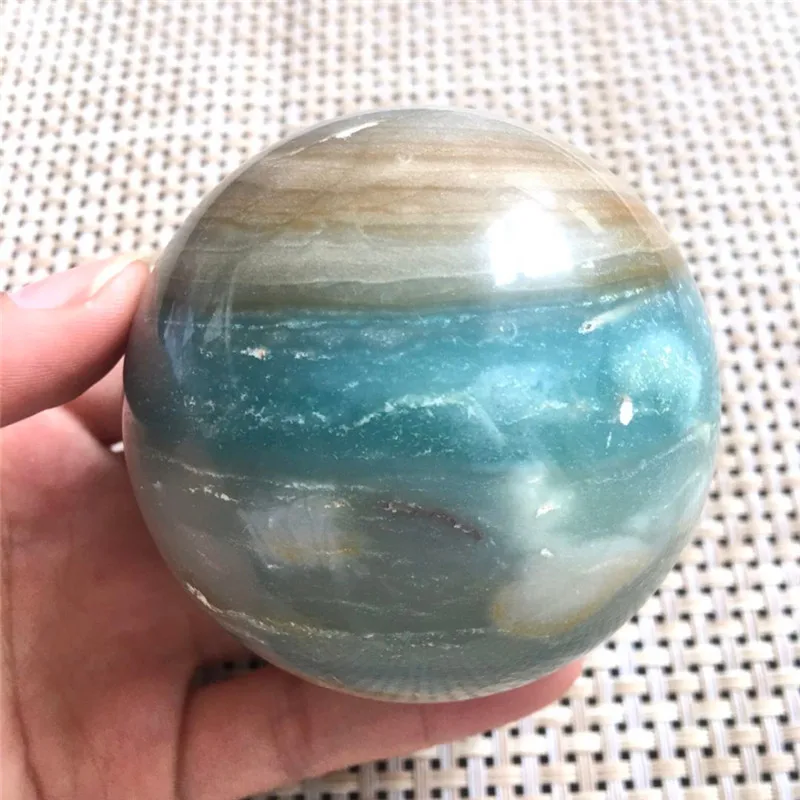 Prírodné karibiku kalcitu Crystal ball Power Ball Orb Prírodné kamene a minerály, reiki Liečenie pre priateľa darček