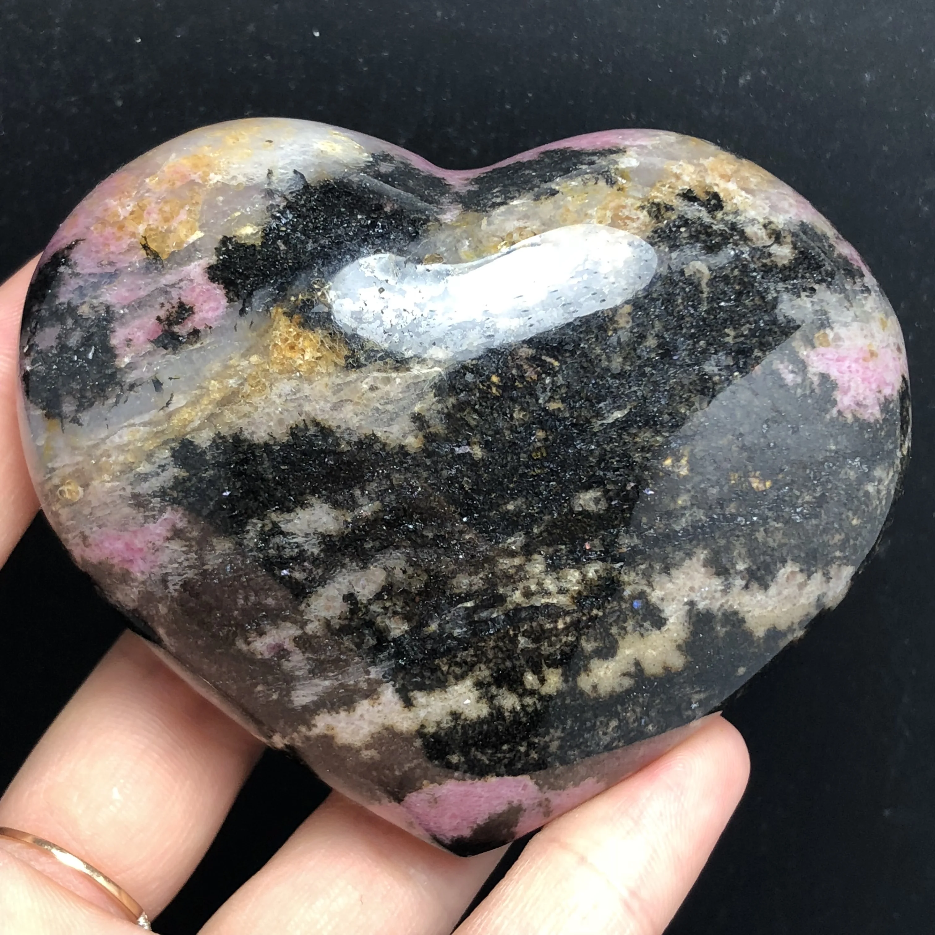 Prírodné slivkové kvety turmalín krištáľové srdce tvar masáž quartz stone minerálne reiki liečenie darček