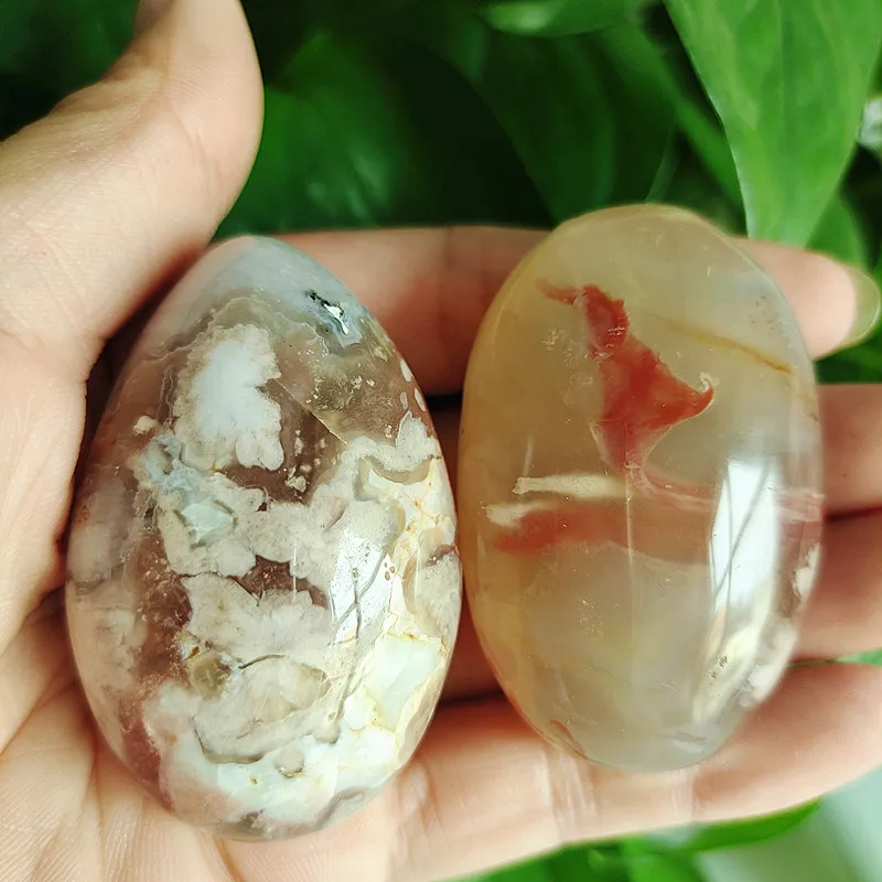 Prírodný kameň čerešňový kvet agateSardonyx achát palm kamene playthings malé kamene a kryštály liečivé kryštály
