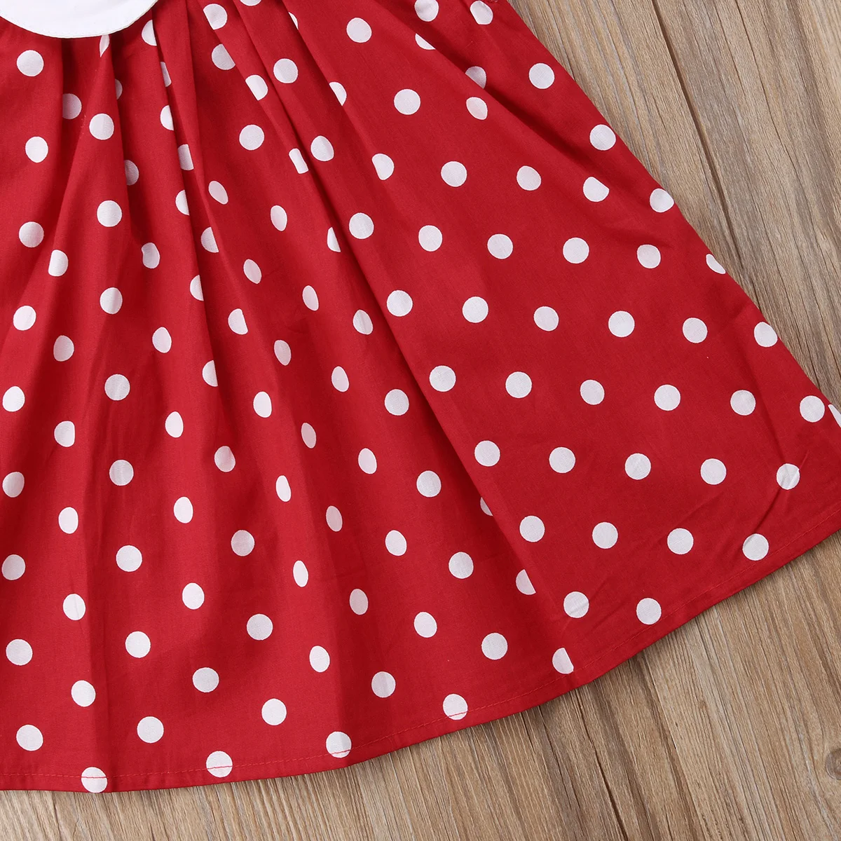 Pudcoco Roztomilý Detský Baby Dievčatá Polka Dot Lete Červené Šaty Batoľa Sundress Oblečenie Šaty 0-4y