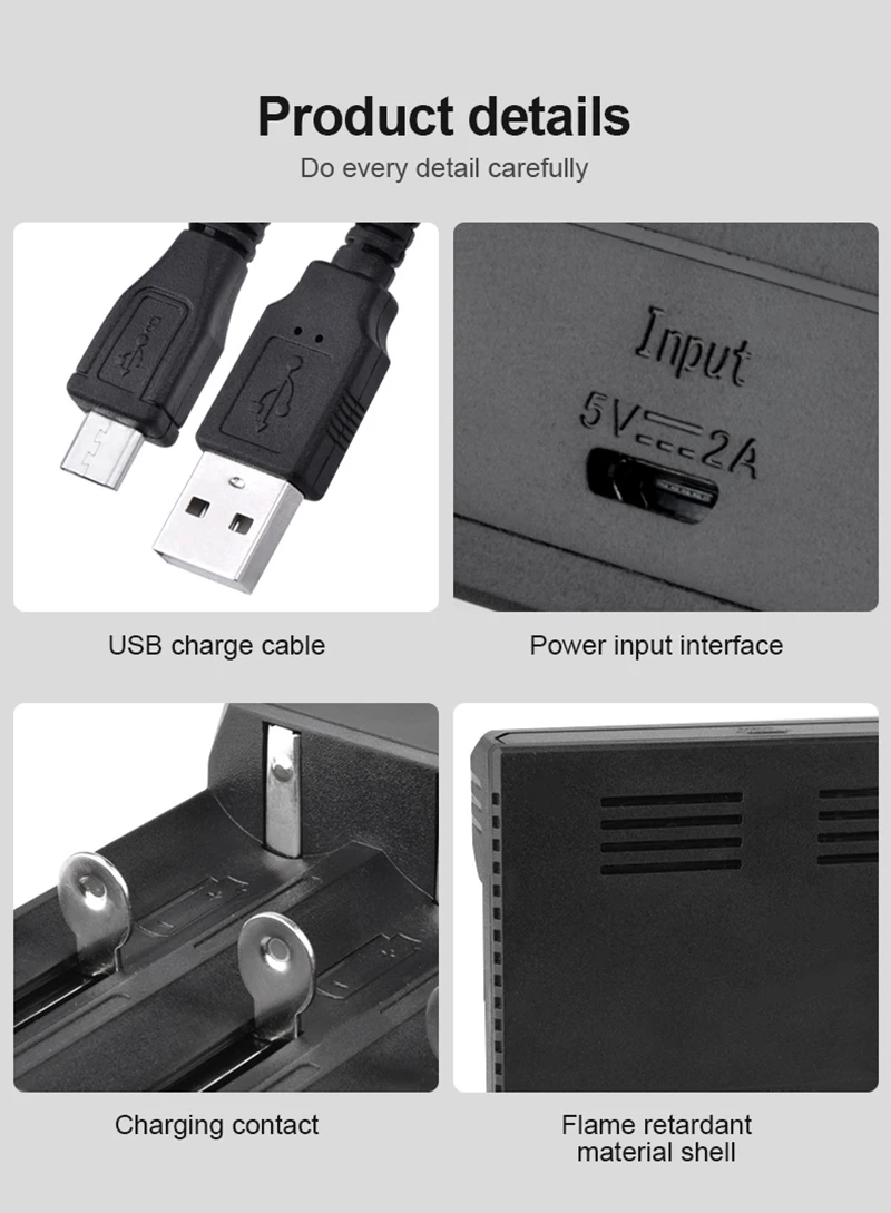 PUJIMAX 3-solt 18650 batéria, nabíjačka, USB kábel, rýchle nabíjanie 26650 18350 14500 26500 22650 Li-ion Nabíjateľnú Batériu, nabíjačku
