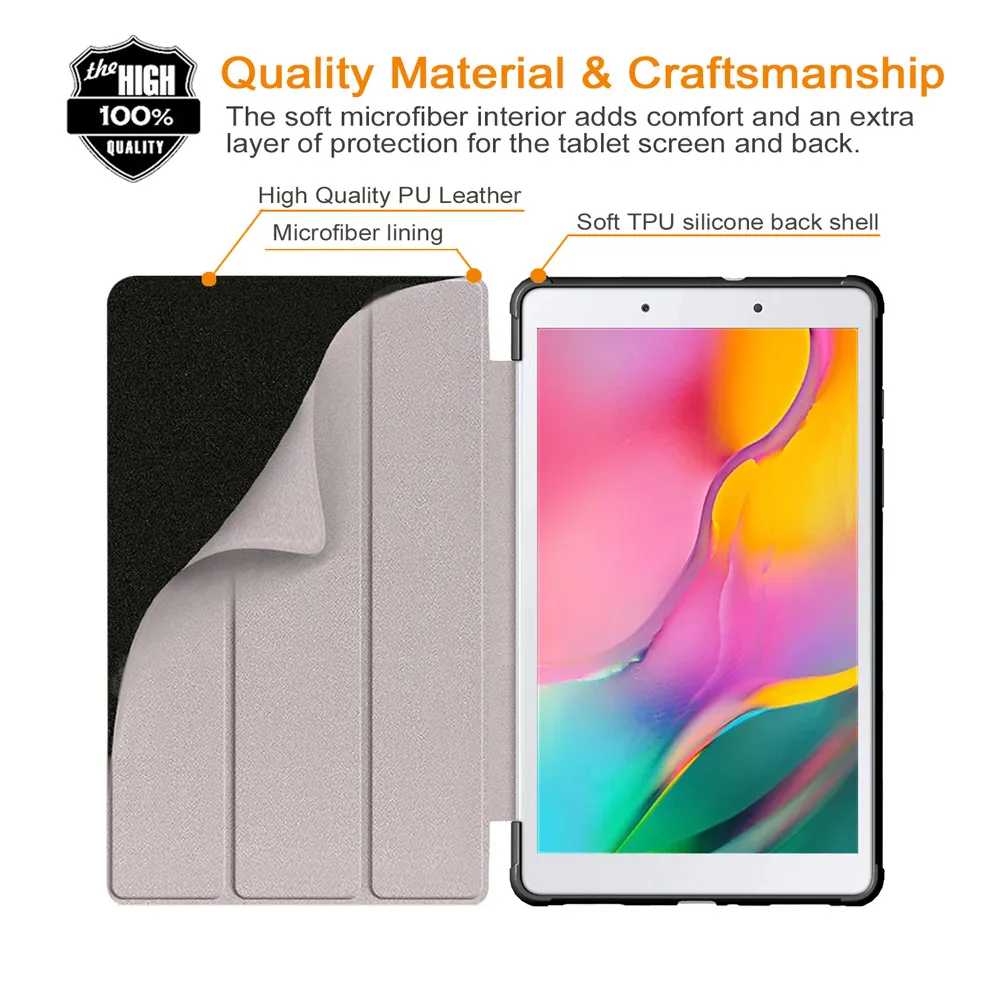 Puzdro pre Samsung Galaxy Tab 8.0 2019 Tablet PU Kožené Kryt pre Samsung Tablet tab 8.0 T290 Prípade