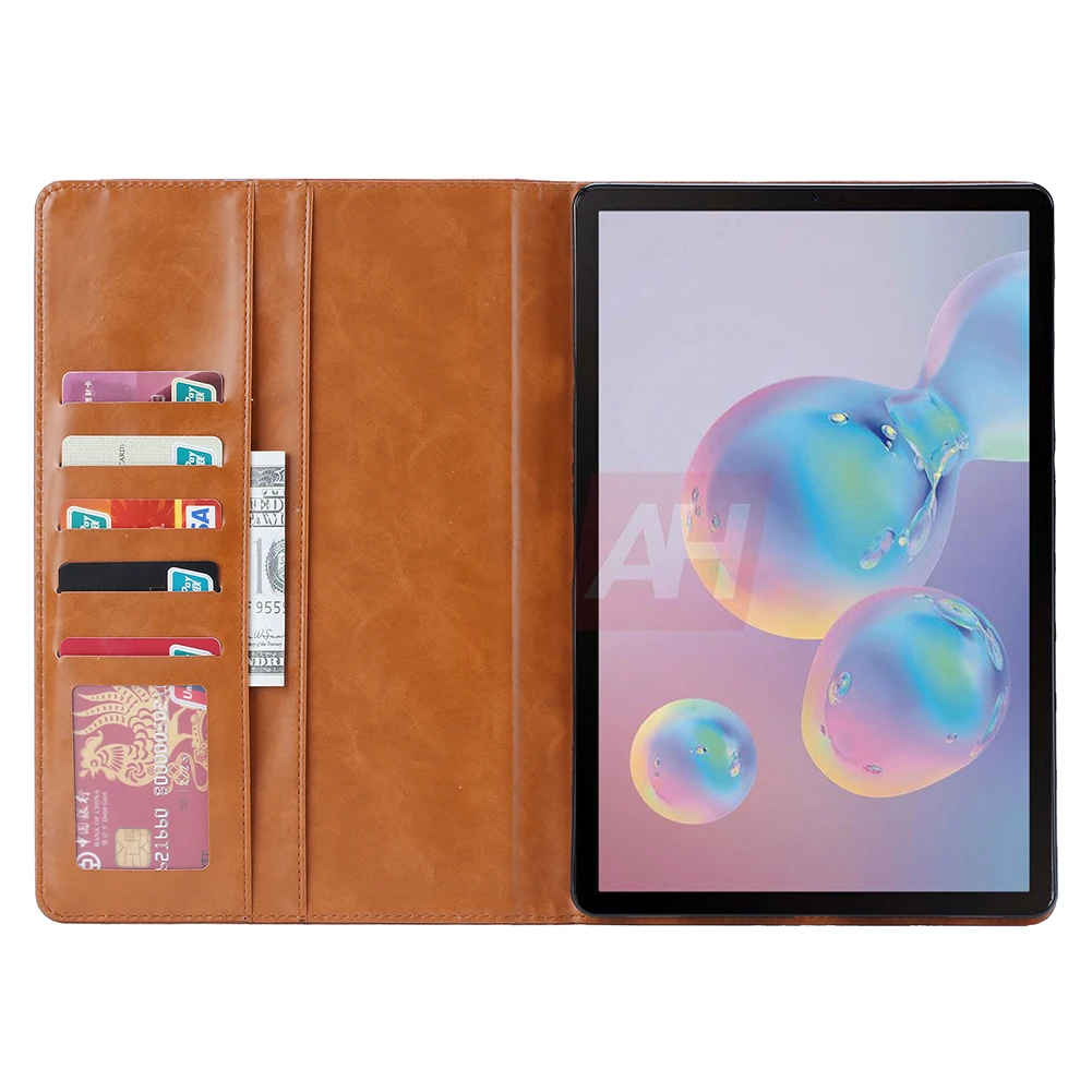 Puzdro pre Samsung Galaxy Tab S7 Plus 12.4 2020 Funda SM T970 T975 Skladacie Flip Stojan, Kryt Slotu Karty Peňaženky Tablet Prípade Coque
