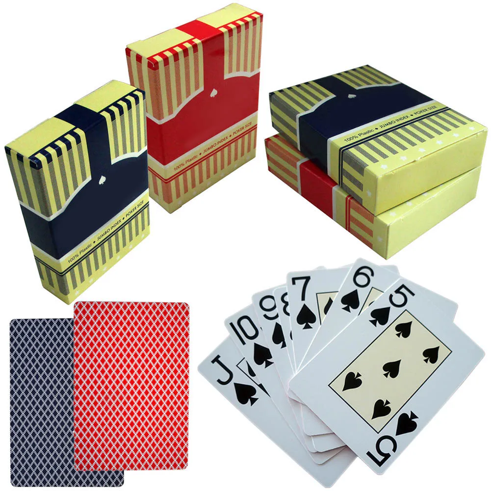 PVC Plastu, Hrá Karty Rodiny Hry Poker Karty Nepremokavé poľský Poker Doskové Hry AN88