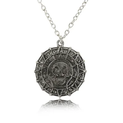 Pánske Aztec Mince Prívesky Kostra Náhrdelník v tvare Lebky Visiace šperky