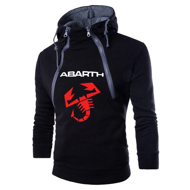 Pánske mikiny Abarth Auto Logo Vytlačené unisex Mikina Streetwear Módy vysoko kvalitné pánske oblečenie, bežné Športové oblečenie