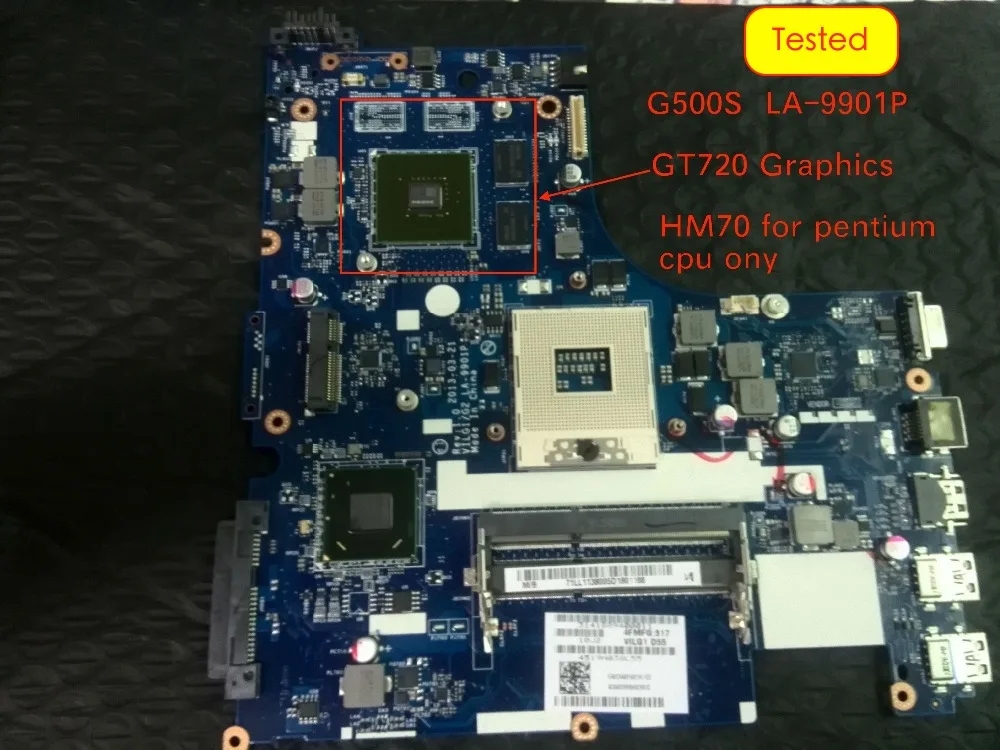 Pôvodné LA-9901P Pre Lenovo G500S Notebook pc Doska s GT720M 1GB GPU