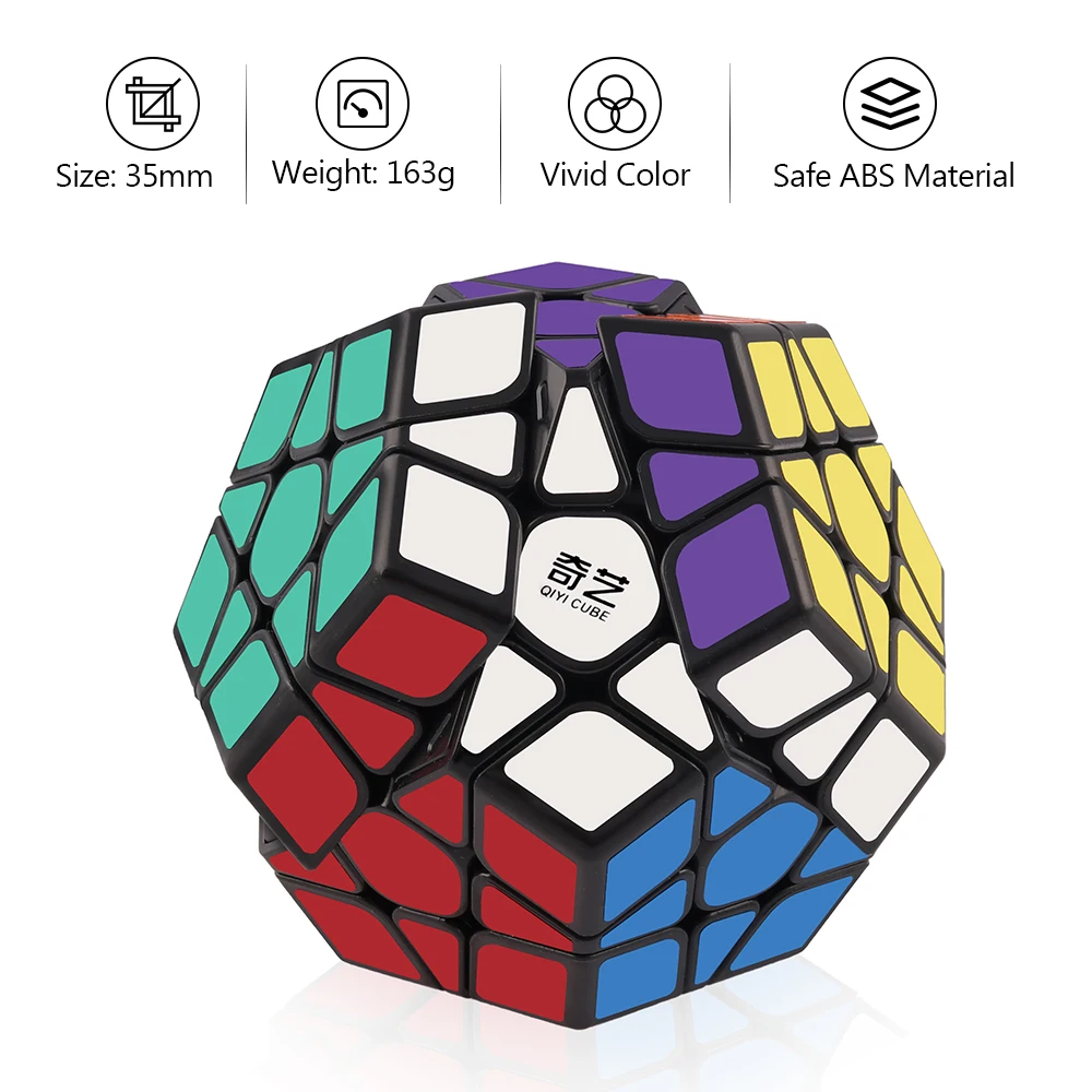 QiYi QiHeng Megaminx Magic Cube wumofang Rýchlosť Kocky pre začiatočníkov 12 Stranách Puzzle neo cube qiheng Profesionálne 3x3x3 magic cube