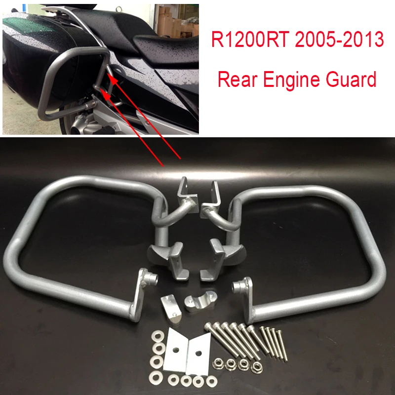 R1200RT 05-13 Motocykel Motor Stráže Diaľnici Zadné Crash Bar batožinového priestoru Ochrana Pre BMW R1200RT 2005-2013