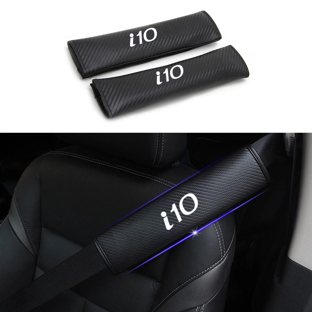 Reflexná Auto pásov rameno Podložky Safe bezpečnostných Pásov Kryt Pre Hyundai i10 Auto Styling Auto Diely 2ks