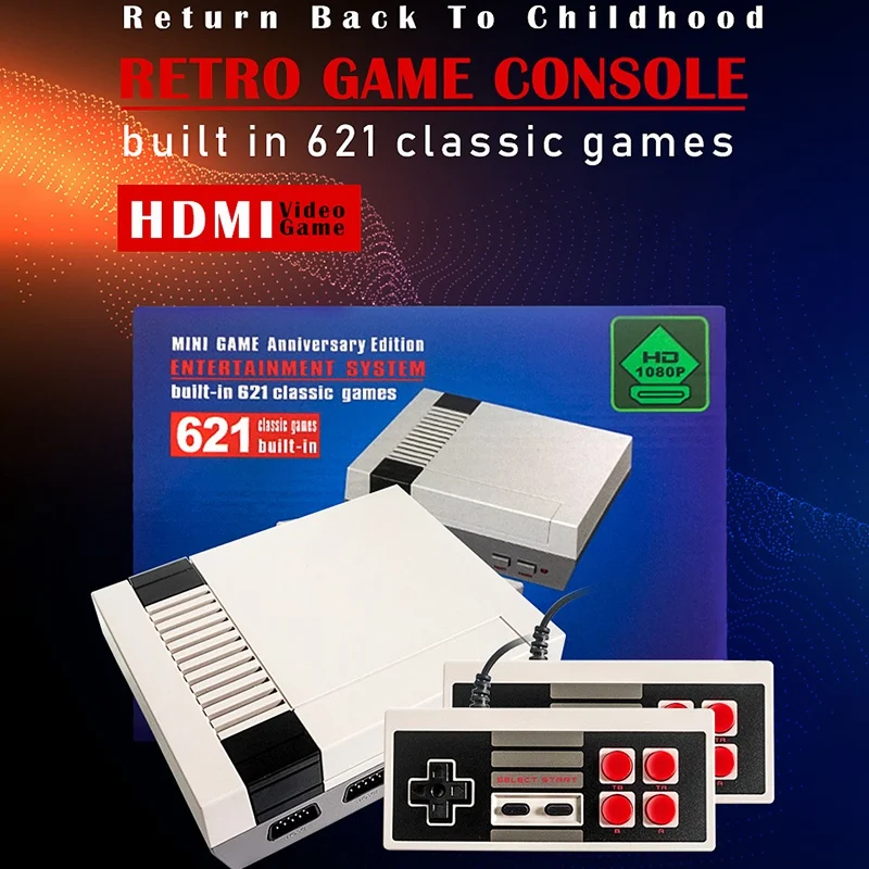 Retro Herné Konzoly HDMI HD pre Konzoly NES Clic Herné Konzoly Vstavané Stovky Clic Video Hry-Plug NÁS