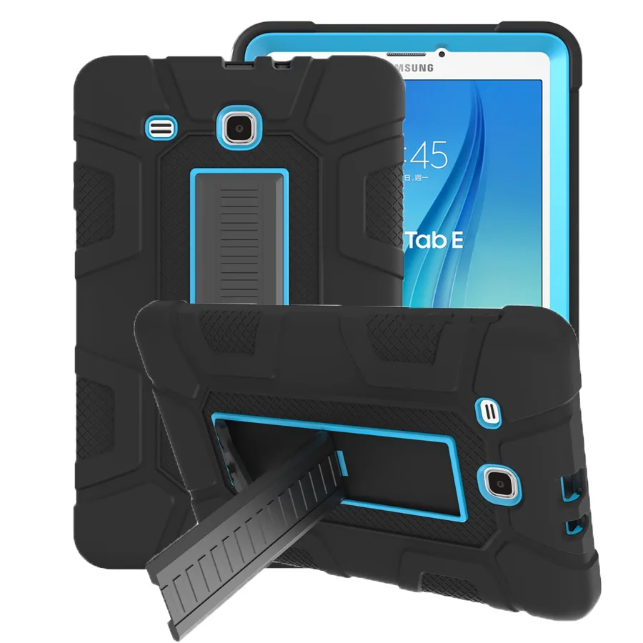 Robustný Hybrid Brnenie obal Pre Samsung Galaxy Tab E 9.6 SM-T560 T561 Šok Absorpciu Silikónové+PC Kryt S Stojan+Film+Pero