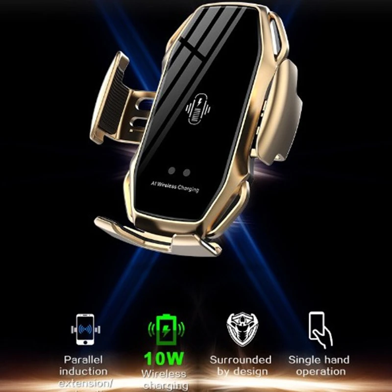 Rýchle Automatické Upínacie 20W Auto Bezdrôtová Nabíjačka Pre iPhone Xs Huawei LG Infračervené, Indukčné Qi Bezdrôtovú Nabíjačku Auto Držiaka Telefónu