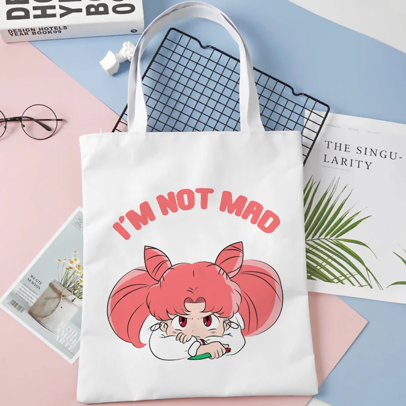 Sailor Moon nákupní taška bolsa nakupovanie eco tote bag juty reciclaje opakovane sacolas