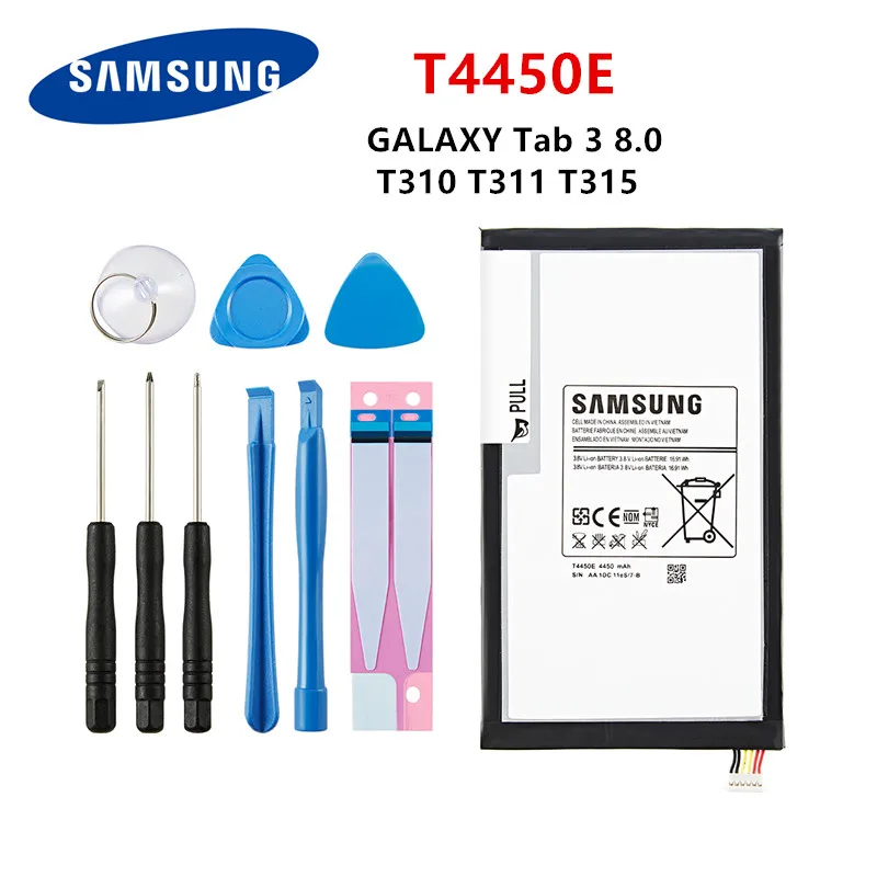 SAMSUNG Pôvodnej Tablet T4450E batérie 4450mAh Pre Samsung Galaxy Tab 3 8.0 T310 T311 T315 SM-T310 T3110 E0288 E0396 +Nástroje
