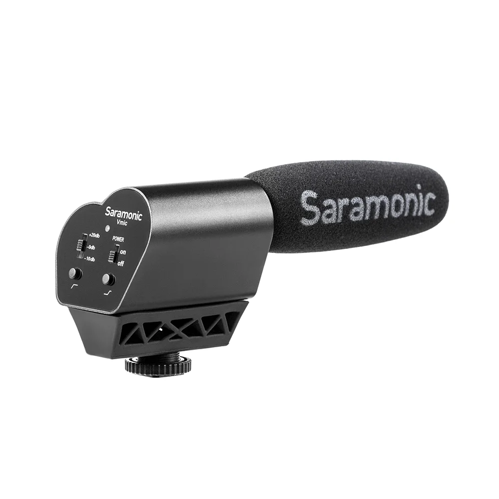 Saramonic VMIC Super-Cardioid Brokovnice Kondenzátora Video Mikrofón & Chlpaté čelné sklo pre Nikon/Canon DSLR Fotoaparát / DV Videokamera