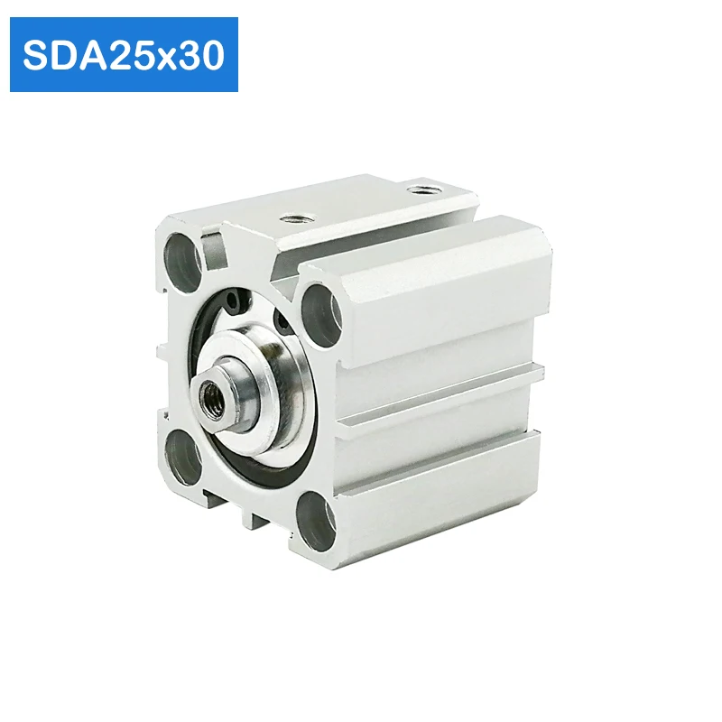 SDA25*30 25 mm Vŕtanie 30mm Zdvih Kompaktné Vzduchové Valce SDA25X30 Dual Action Vzduchu v Pneumatických Valcov