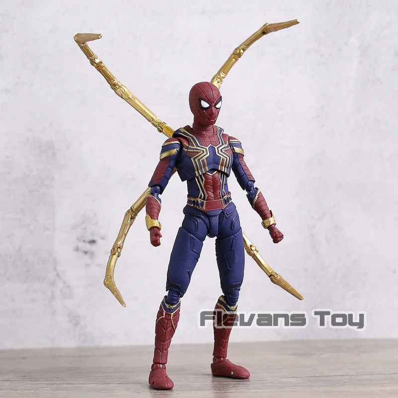 SHF Železa Spiderman PVC Akcie Obrázok Hračky Hnuteľného Model Zberateľská Figúrka