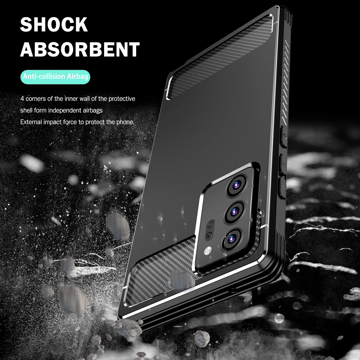Shockproof Hybrid puzdro pre Samsung Galaxy Note 20 Ultra Tvrdej Gumy 2 v 1 TPU puzdro pre Samsung Galaxy Note 20 Obranný Štít