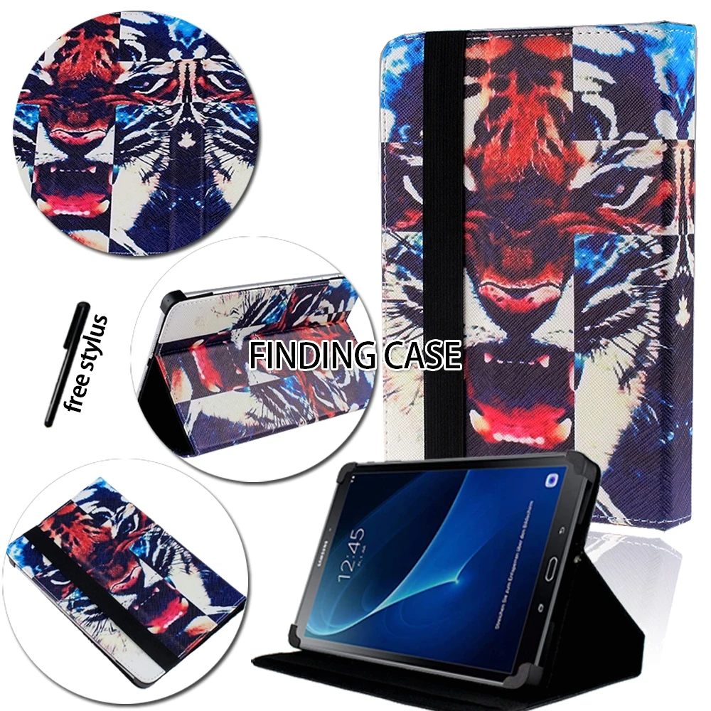 Shockproof Multicolor Kožené Stojan Tabletu Folio Cover obal pre Samsung Galaxy Tab E 9.6