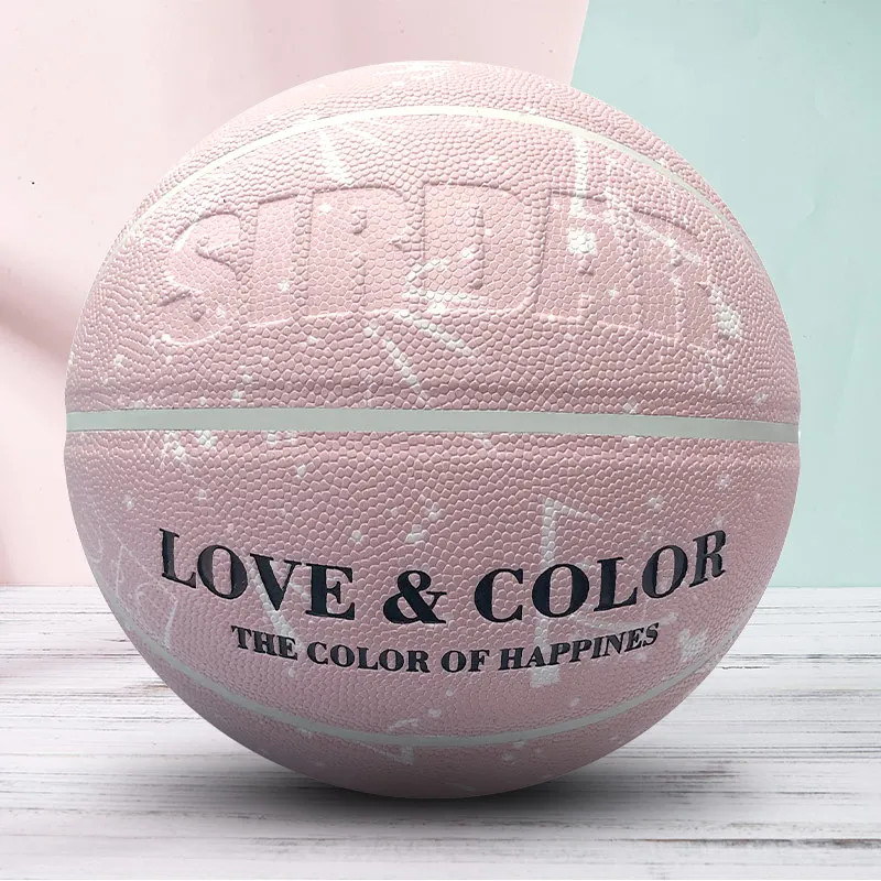 SIRDAR Ženy basketbal pu kožené veľkosť 7 tranning basketbal Ružová basketbal darček pre dievča basketbalovú loptu zariadenia