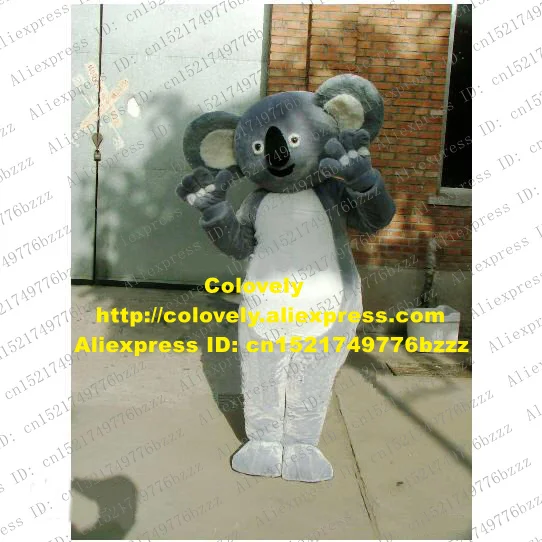 Sivá Coala Koala Medveď Phascolarctos Cinereus Maskot Kostým S Veľké Uši Biele Brucho Mascotte Plyšové Dospelých Č. 97 Doprava Zadarmo