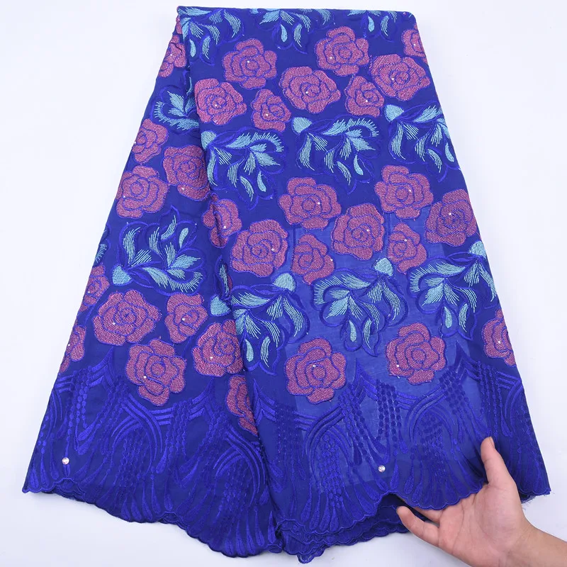 SJD ČIPKY Modrá Vysokej Kvality Afriky Čipky Textílie Vyšívané francúzskej Čipky Textílie Kvet Tvar Nigérijský Textílie Pre Ženy Strany A1973